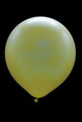 25 maxi ballons ovales jaune fluo Ø45 cm