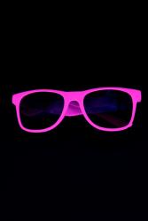 Lunettes rose fluo UV annes 80