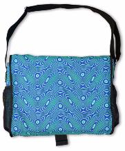 Sac à bandoulière UV motif Psy Liquid Aqua