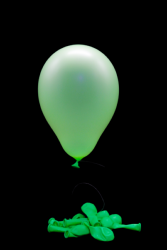 50 Mini Ballons ovales vert fluo Ø13 cm