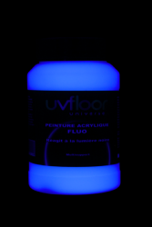 Peinture fluorescente 250ml UV active BLANCHE