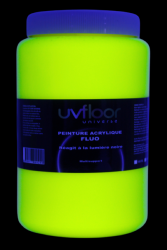 Peinture fluorescente 1L UV active JAUNE