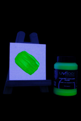 Peinture fluorescente 250ml UV active VERT