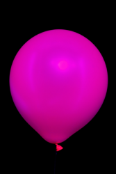 25 maxi ballons ovales rose fluo Ø45 cm