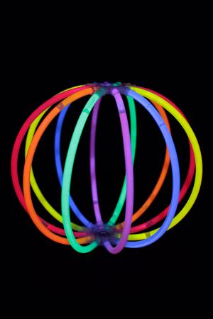 Boule lanterne fluo lumineuse multicolore