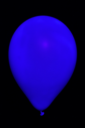 50 ballons baudruche ovales bleu fluo Ø30 cm