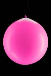 10 ballons géants ronds rose fluo Ø60 cm