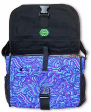 Sac à bandoulière UV motif Psy Bleu Spash