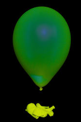 50 ballons baudruche ovales jaune fluo Ø30 cm