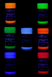 Peinture fluorescente 100ml UV active BLEU
