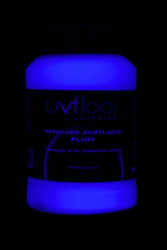 Peinture fluorescente 250ml UV active BLEU