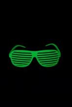 Lunette fluo verte "fun"