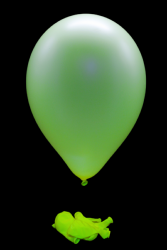 50 ballons baudruche ovales jaune fluo Ø30 cm