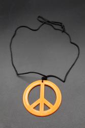 Collier orange fluo Hippie 