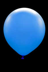 25 maxi ballons ovales bleu fluo Ø45 cm