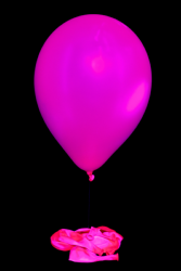 50 ballons baudruche ovales rose fluo Ø30 cm