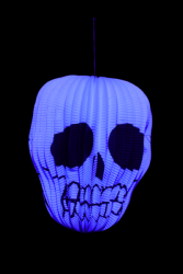 Lampion tête de squelette 25 cm