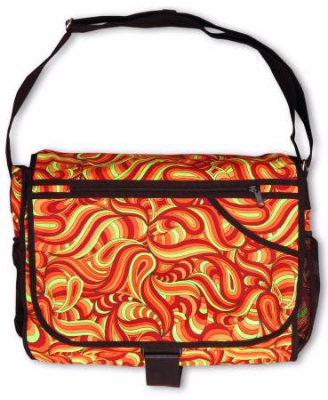 Sac à bandoulière UV motif Psy Fire Splash