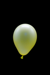 50 Mini Ballons ovales jaune fluo Ø13 cm