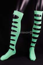 Chaussettes Verte fluo longues trouées