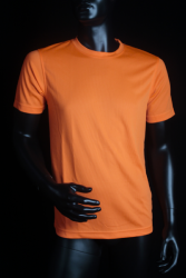 T-shirt sport orange fluo homme M