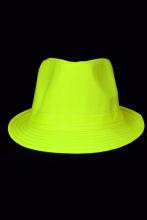 Chapeau jaune fluo en tissu